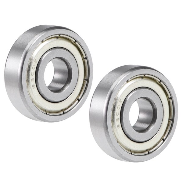 6200ZZ Deep Groove Ball Bearing 10mmx30mmx9mm Sealed Chrome Bearings 2pcs - 2 Pack - 6200ZZ (10*30*9)