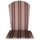 preview thumbnail 12 of 21, Full Adirondack Chair Cushion Maroon Stripe