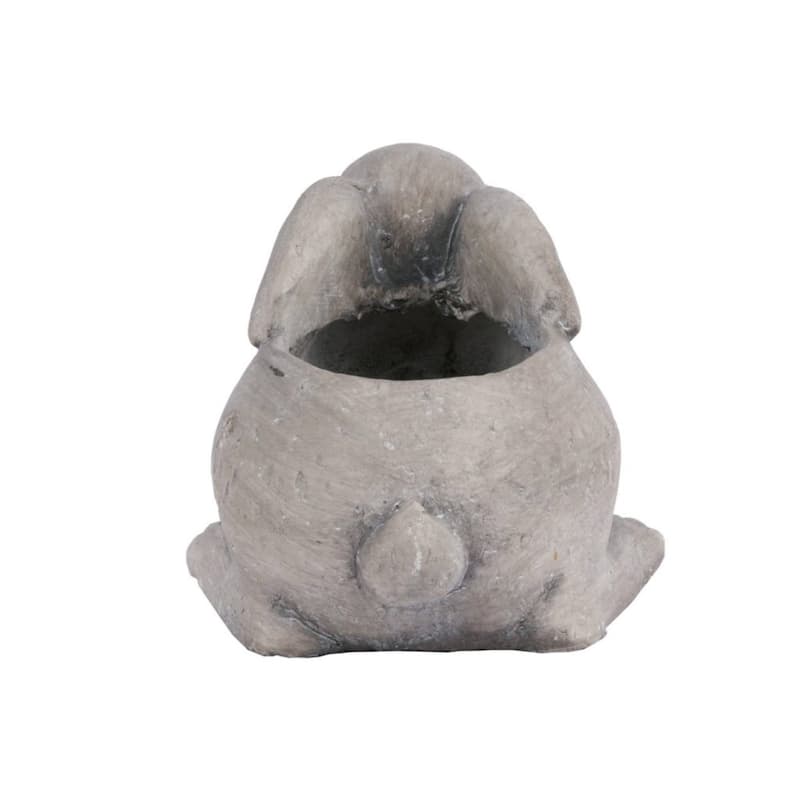 Medium Rabbit Planter - 13" - Gray