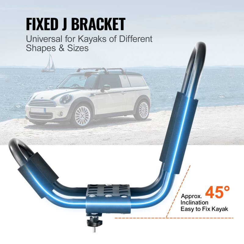 Kayak Roof Rack, Soft Roof Rack, Top Mount Tie Down, Carrier for kayak, Surf Board, Canoe, SUP, Ski Board, Mount on Car