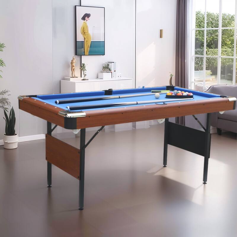 5.5 FT Billiards Table, Stable Pool Table,Portable Pool Billard Table - 5.5FT
