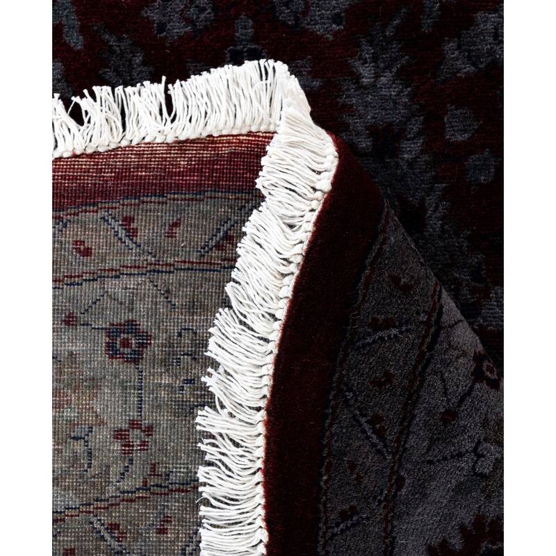 Overdyed One-of-a-Kind Hand-Knotted Area Rug - Red - 5' 1" x 5' 3"