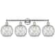 Option Polished Chrome / Clear Glass with White Rope
