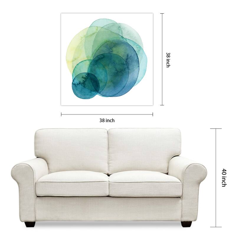 Empire Art"Evolving Planets I" Frameless Tempered Art Glass Wall Art