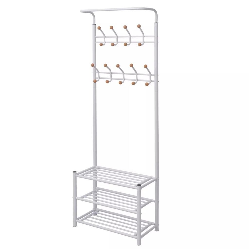 Clothing rack with shoe storage best sale