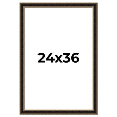 24x36 Frame Gold Antique Vintage Sold Wood Picture Frame | 1.75 Inch