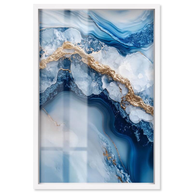 Molten Topaz II Shadowbox by Art Remedy - White - 10" x 15"