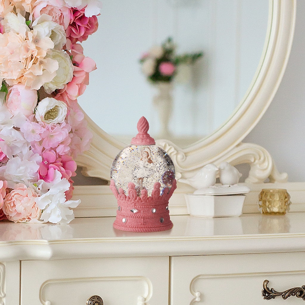 8.5" LED Battery Operate Timer Usb Royal Ballet Water Globe