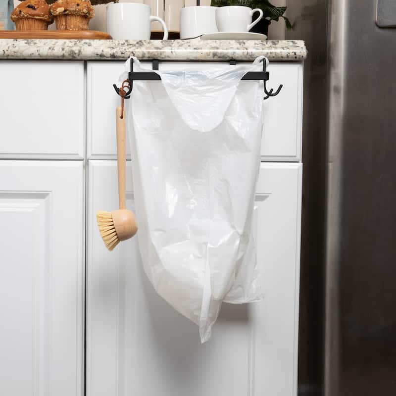 Household Essentials Metal Trash Bag Holder - 10.4"L x 7.1"W x 2.8"H