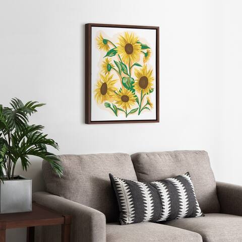 Kate and Laurel Sylvie Follow The Sun Framed Canvas by Alicia Schultz