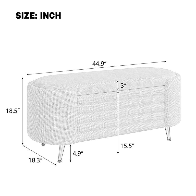 Modern Storage Bench,End of Bed Bench - Green