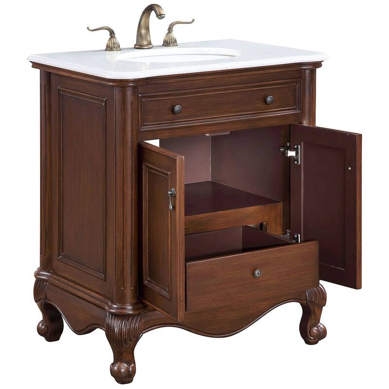 Elegant Lighting VF-1032-VW Berkshire 30" Free Standing Single Basin