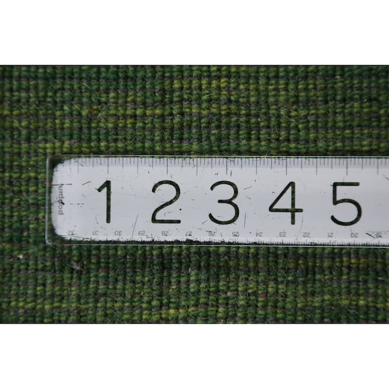 Hand Knotted Oriental 100% Wool Carpet Tribal Tribal Green Gabbeh Area Rug - 7' 9'' X 5' 8''