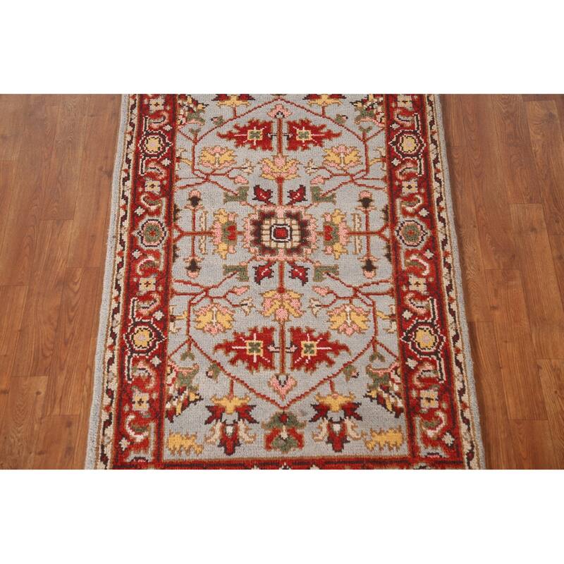 Heriz-Serapi Accent Rug Handmade Wool Carpet - 2'10"x 5'0"