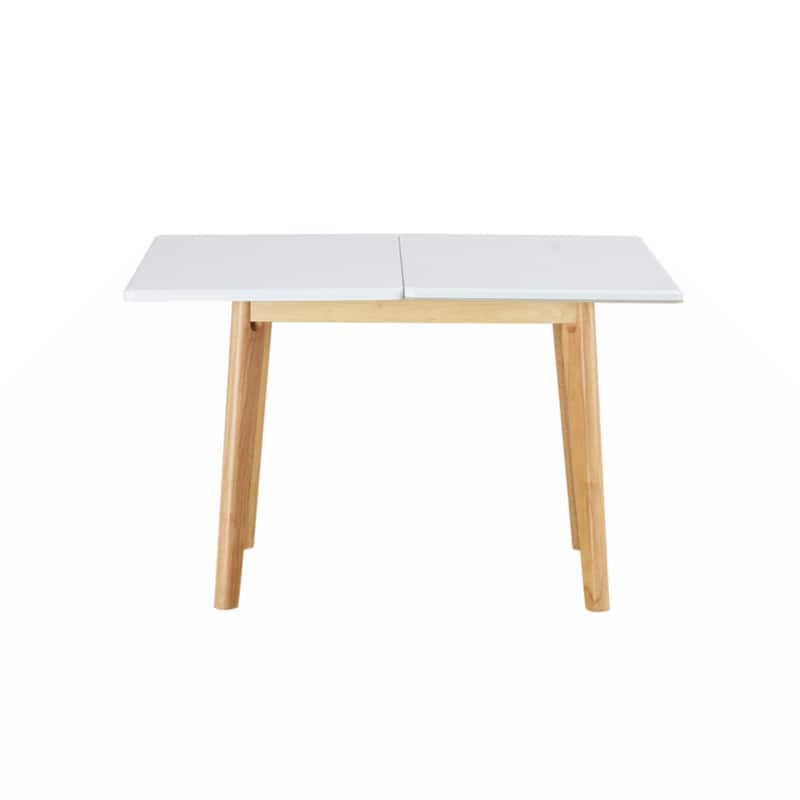 sintered stone tabletop with rubber wooden legs