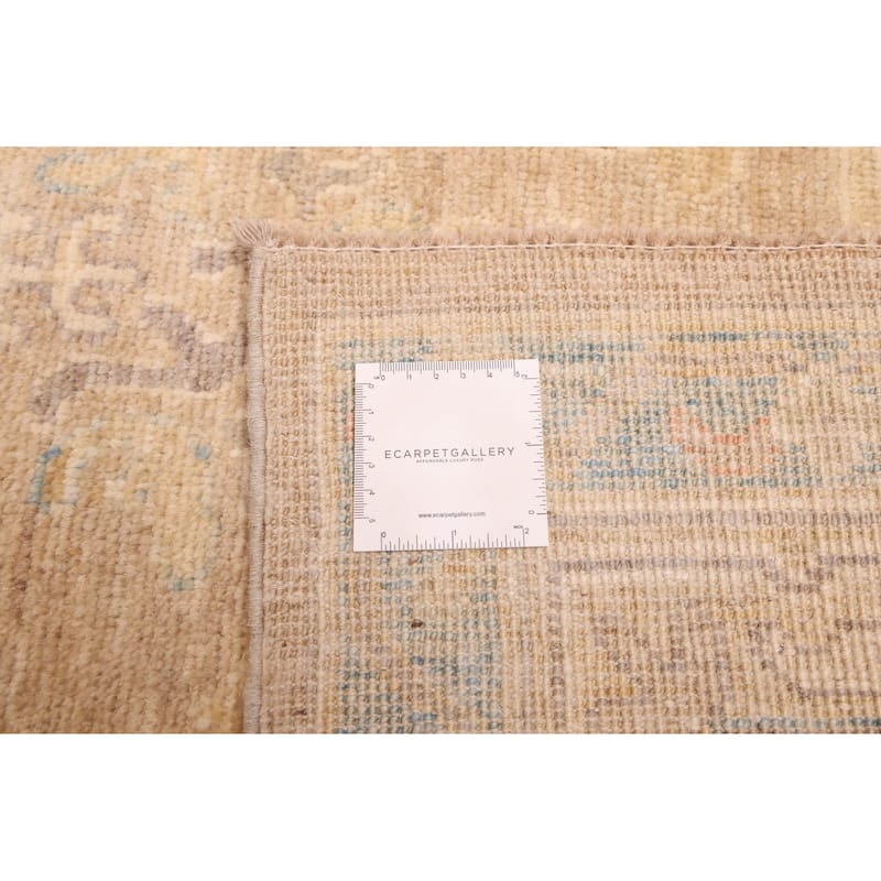 ECARPETGALLERY Hand-knotted Peshawar Oushak Tan Wool Rug - 8'1 x 9'11