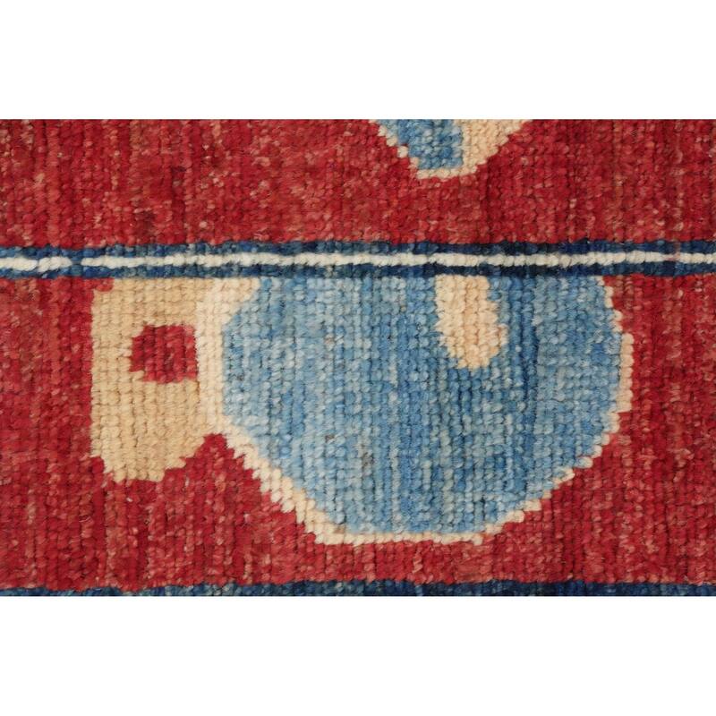 Hand Knotted Oriental 100% Wool Carpet Transitional Floral Beige & Ivories Oushak Area Rug - 9' 10'' X 8' 7''