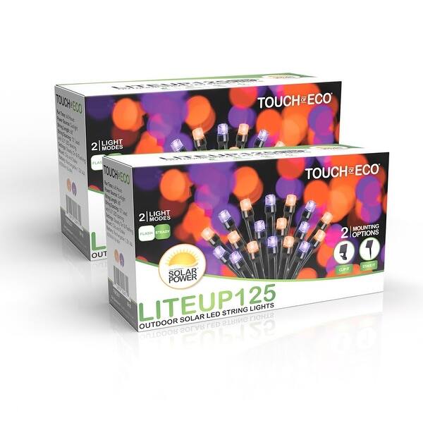 125 Solar Powered LED String Lights, 68 Feet - Multi-Colored 125 Solar Powered LED String Lights, 68 Feet - Multi-Colored