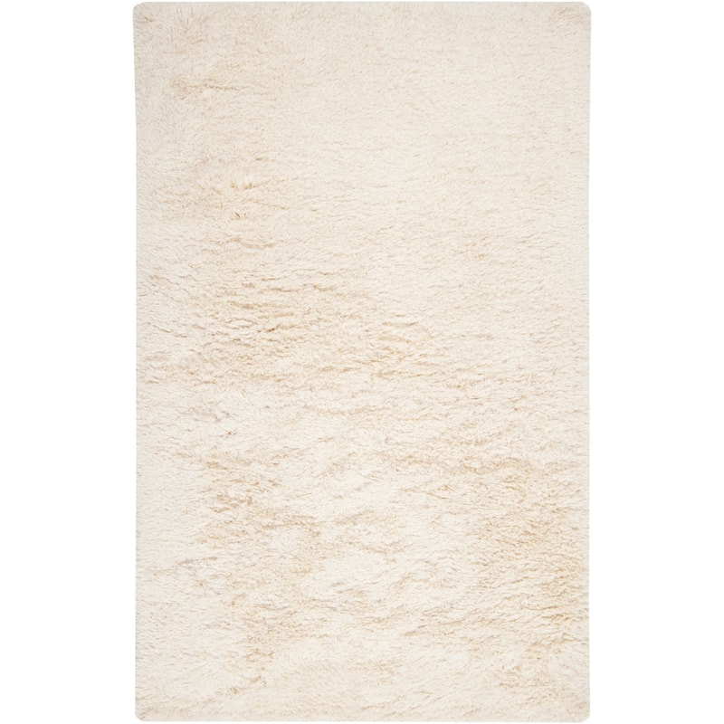 The Curated Nomad Baden Hand-woven Wool Soft Shag Area Rug