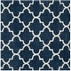 preview thumbnail 53 of 99, SAFAVIEH Montreal Shag Sadia 2-inch Thick Rug 6'7" Square - Blue/Ivory - Square