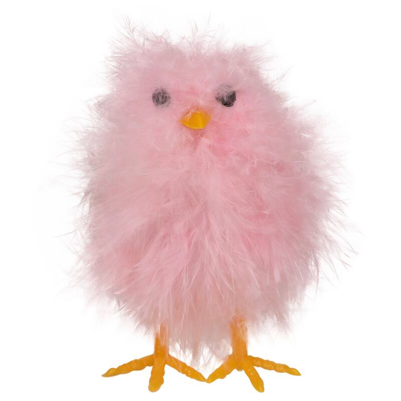 Furry Chicks Easter Decorations - 3.25" - Set of 3