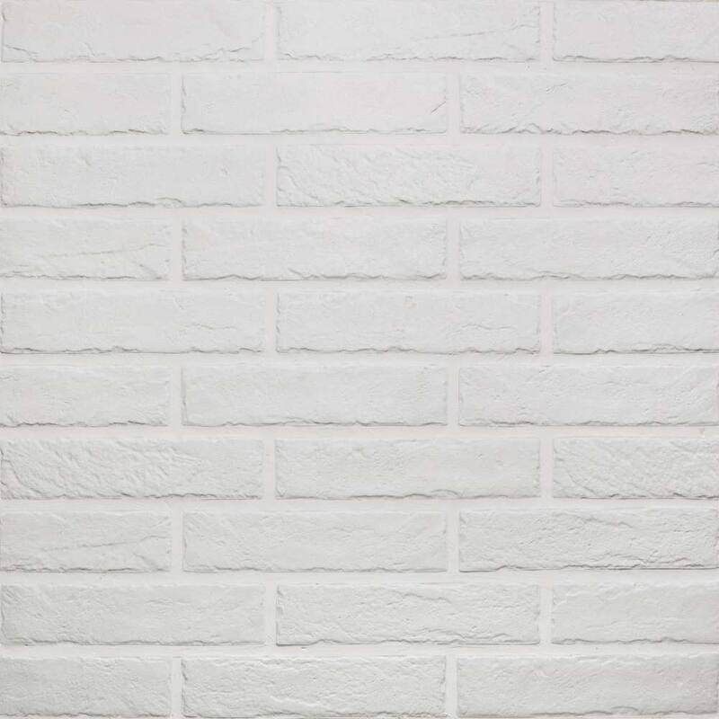 The Tile Life Brick City 2x10 White Porcelain Floor & Wall Tile