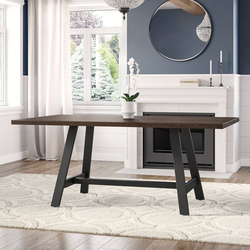Amisco Otello 40" x 72" Solid Wood Dining Table