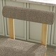 preview thumbnail 17 of 35, Corvus Caen Teddy Fabric Bar Stools with Wood Legs (Set of 2)