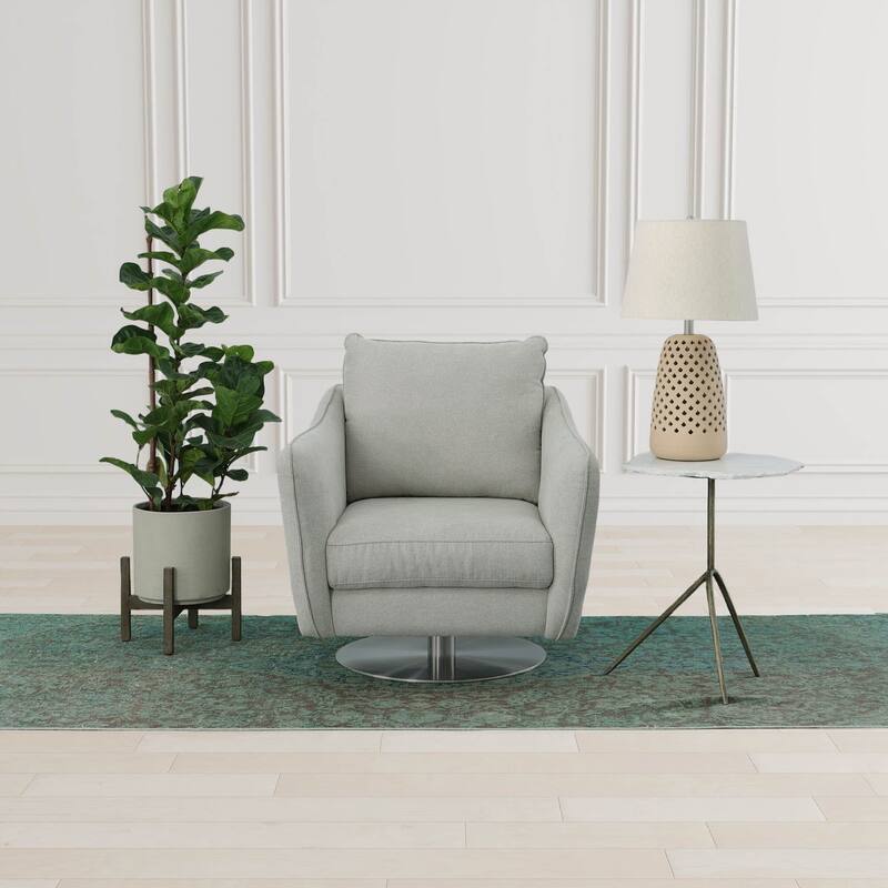 Skye 24" Table Lamp with Linen Shade, Beige