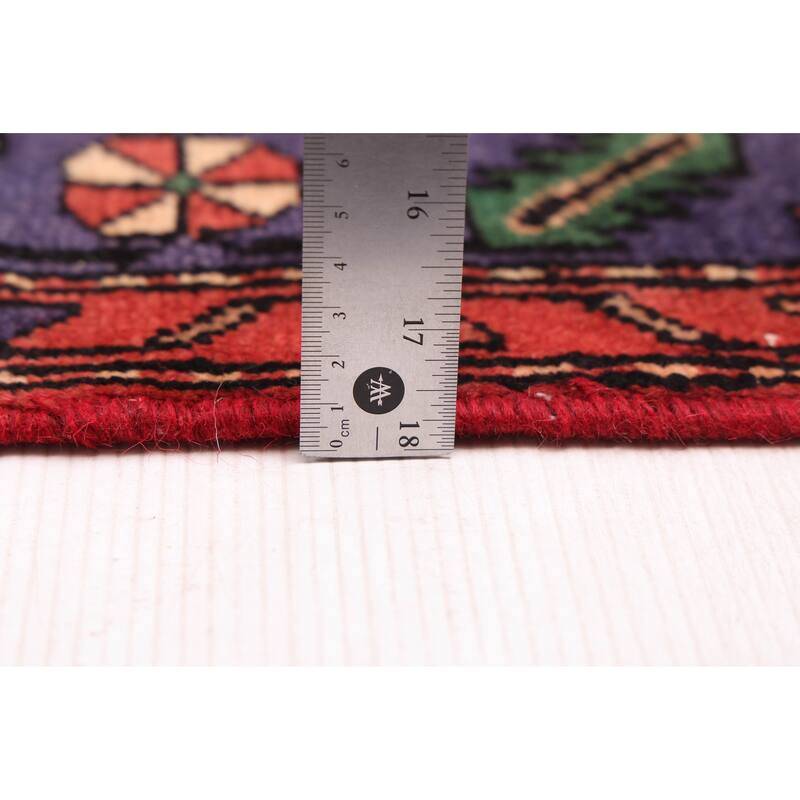 ECARPETGALLERY Hand-knotted Andelz Red Wool Rug - 3'3 x 9'10