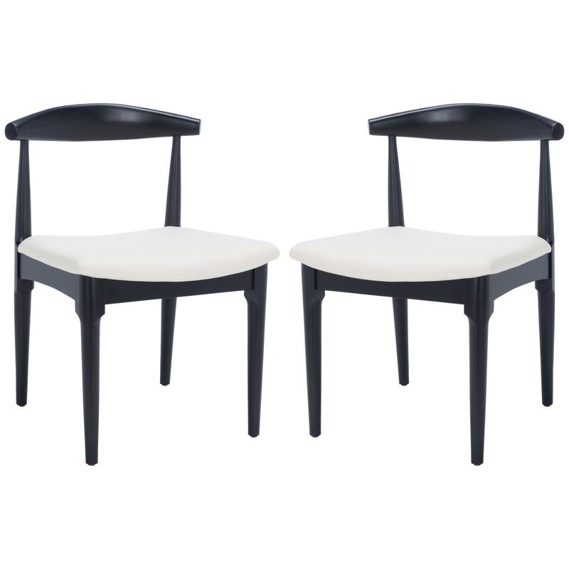 SAFAVIEH Anice Retro Dining Chair (Set of 2) - 22" W x 21" D x 30" H - 22"Wx21"Dx30"H