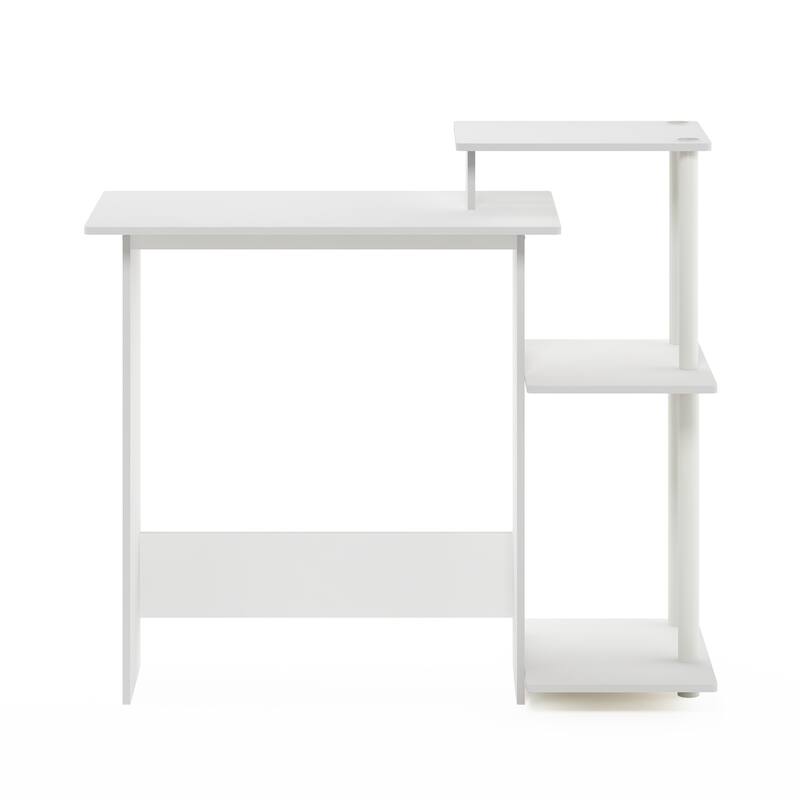 Computer Desk with Shelves - Modern Writing Desk for Home Office & Workspace