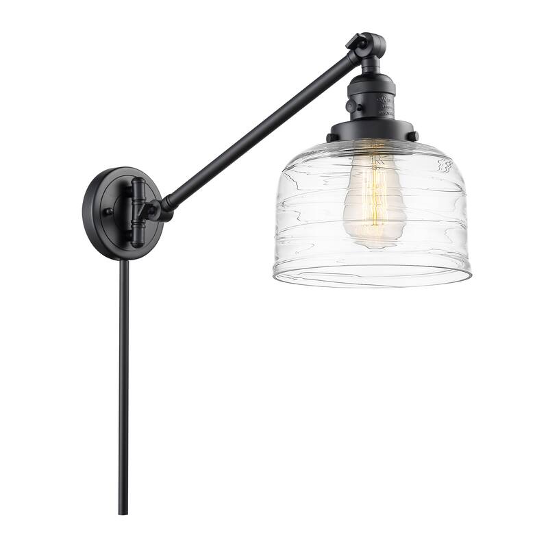 Innovations Lighting Bell - 1 Light 8" Swing Arm - 8" Shade - Plug In or Hardwired
