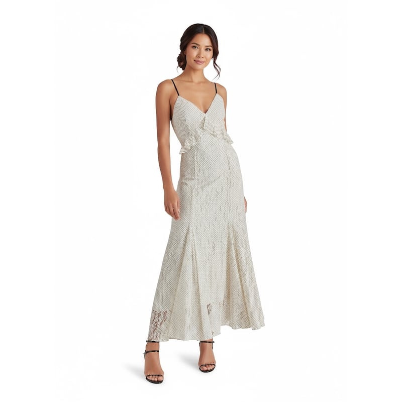 Steve Madden Gracie A-Line Dot Ruffle Dress