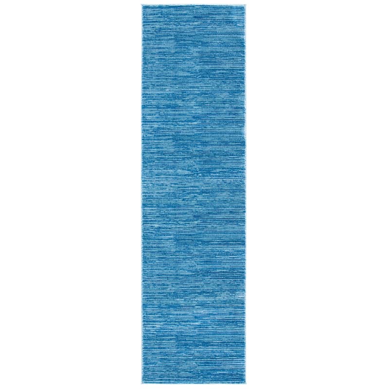 SAFAVIEH Vision Sunanda Modern Ombre Tonal Rug. - 2'2" x 8' Runner - Blue