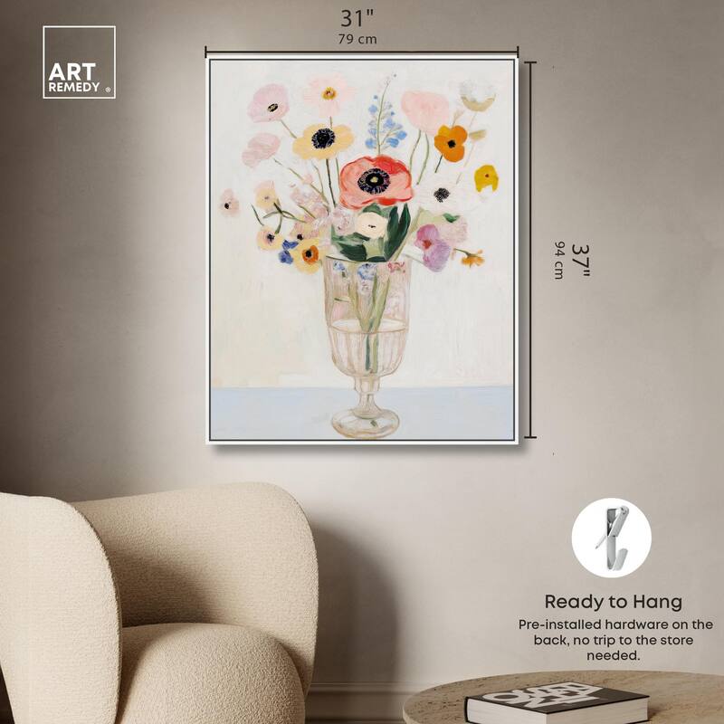 Gentle Bouquet Canvas by Art Remedy