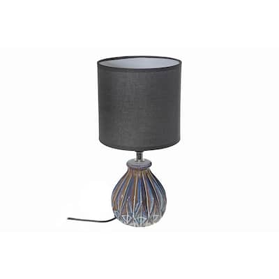 Ceramic Table Lamp With Shade Origami Black