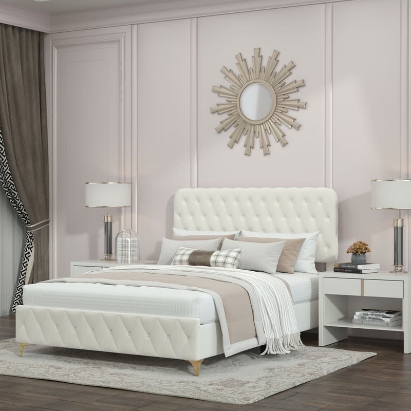 Velvet Upholstered Platform Bed Full Size, LiftUp Bed With Hydraulic