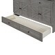 preview thumbnail 15 of 18, Queen Murphy Platform Bed Storage Cabinet with Storage Drawer and Charging Station, Wooden Foldable Murphy Chest Bed, Gray