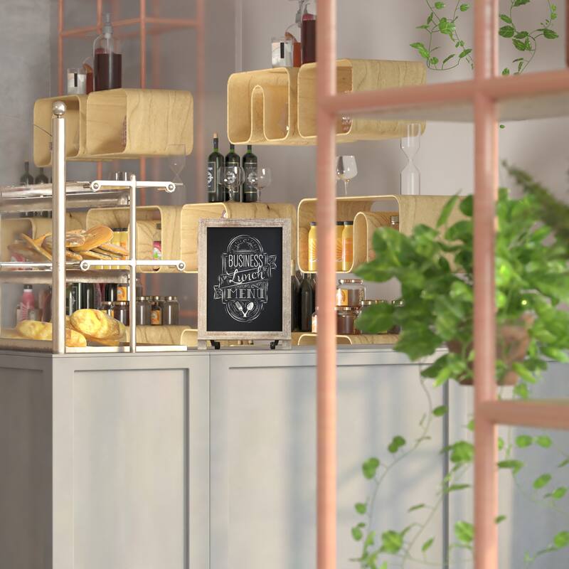 Freestanding Tabletop or Wall Mount Magnetic Chalkboard