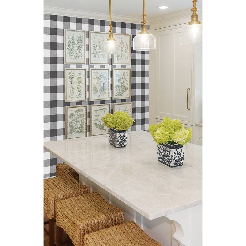 NextWall Picnic Plaid Peel and Stick Removable Wallpaper