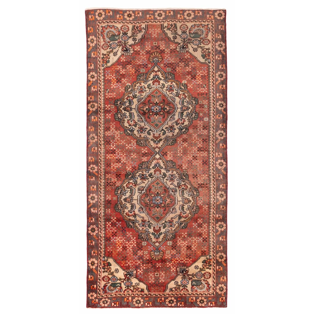 ECARPETGALLERY Hand-knotted Konya Anatolian Red Wool Rug - 4'7 x 9'9