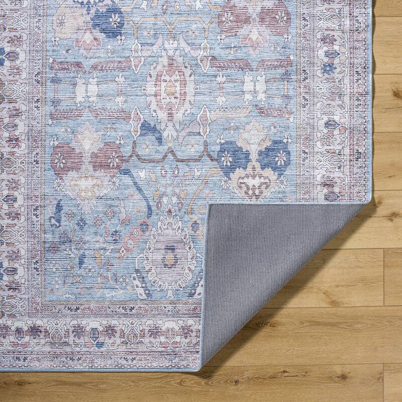 Livabliss Georgina Washable Traditional Area Rug
