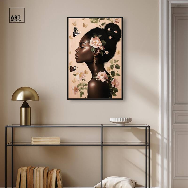 Apricot Whisper Canvas by Art Remedy