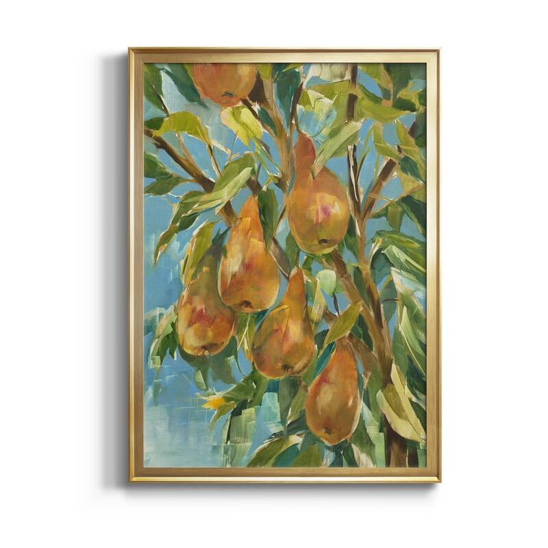 IN A PEAR TREE Premium Framed Canvas - Ready to Hang - Gold - 22X30
