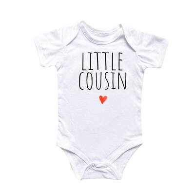 Little Cousin Reveal - Baby Boy Girl Clothes Infant Bodysuit Funny Cute Newborn