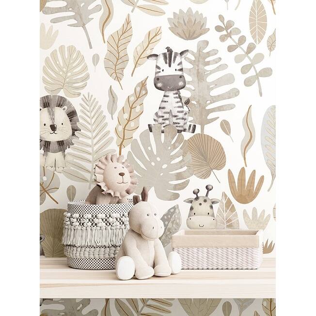 Galerie Wallcoverings Little Explorers 2 Savannah Jungle Non-woven Matte Wallpaper Roll