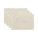 preview thumbnail 2 of 22, Porch & Den Pamela Damask Placemat (Set of 4) - 13"x19" Ivory