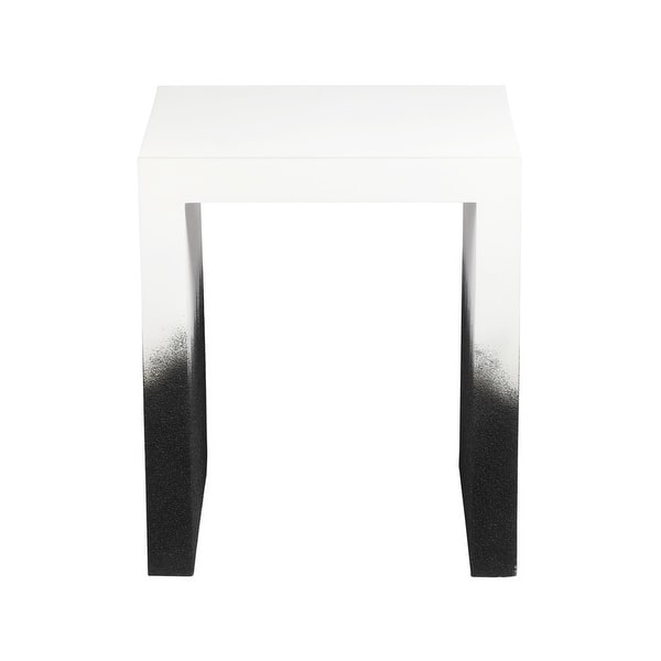 Matra Black and White End Table Bed Bath & Beyond 36965905