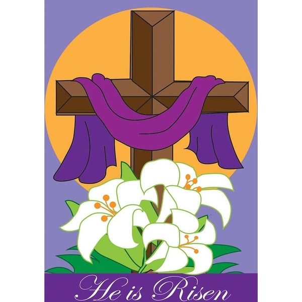 13" x 18" "He's the Reason" Easter Cross Garden Flag - N/A